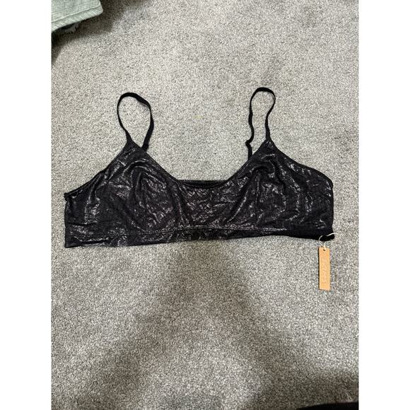 Skims logo bralette in onyx size 4XL - NEW - Picture 2 of 5